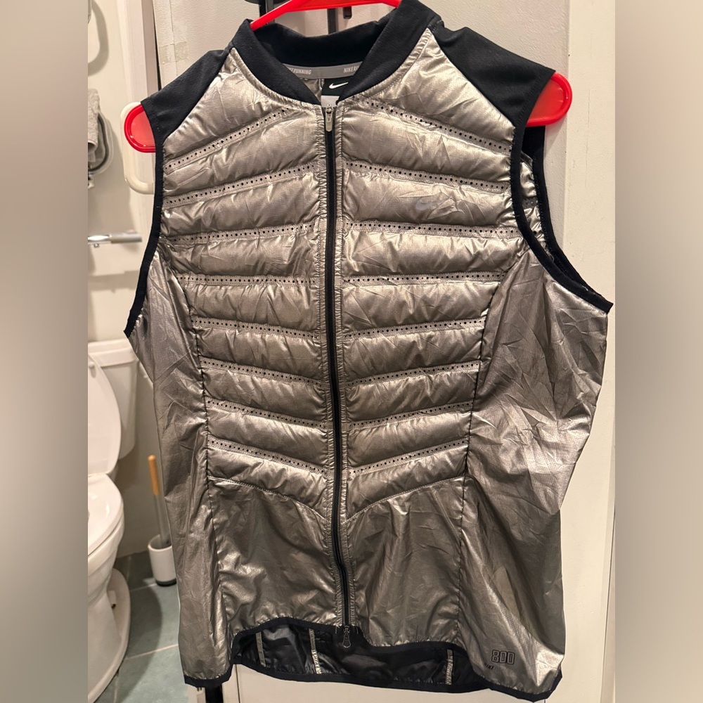 Nike Silver Reflective Running Jacket - image 1